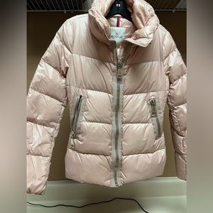 Women’s blush Moncler coat size 1